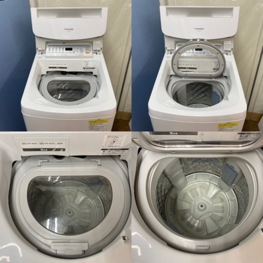 I385 ? Panasonic 洗濯乾燥機 （洗濯：8.0㎏乾燥：4.5㎏） ⭐ 動作確認済 ⭐ クリーニング済