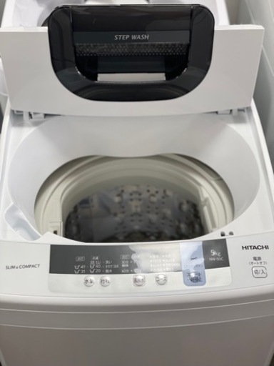 送料・設置込み　洗濯機　5kg HITACHI 2019年