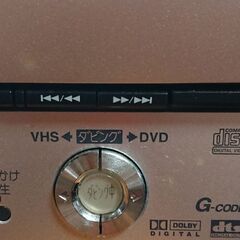 ＤＶＤとＶＨＳ 双方向ワンタッチでダビング可能の画像
