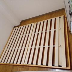 すのこベッド　ダブル　ニトリ製