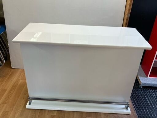 ⑥ リサイクルショップスターズ城西店 カウンターテーブル バーカウンター ホワイト 可愛い