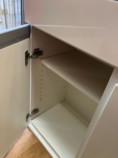 ⑥ リサイクルショップスターズ城西店 カウンターテーブル バーカウンター ホワイト 可愛い