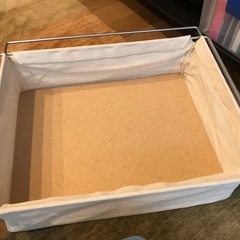 無印スチールシェルフの「帆布製バスケット」お譲りします