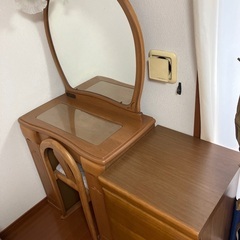 超美品　ドレッサー　衣装たんす　チェスト　椅子　セット　鏡台