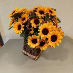 （価格変更）透かし編みかご　花入れ　小物入れの画像