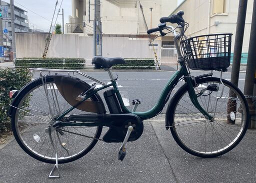 地域限定送料無料　ヤマハ　パス　ナチュラ　新基準　8,9AH　子供乗せ　緑　アシスタ　ビビ　神戸市　電動自転車