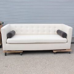 T192) 【定価39万】AD CORE エーディーコア NC-055BC-3P 3人掛け 幅210cm ハードメープル ファブリック sofa ソファー 3p