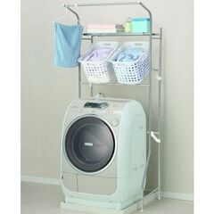【0円】ステンレス洗濯機ラック（ニトリ）の画像