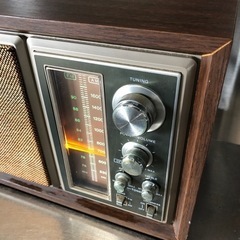 動作確認済 昭和レトロ SONY AM FM ラジオ ICF-9250 (green1115) 山形
