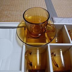 差し上げます　ガラス製コーヒーカップセットの画像