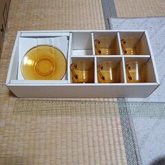 差し上げます　ガラス製コーヒーカップセット