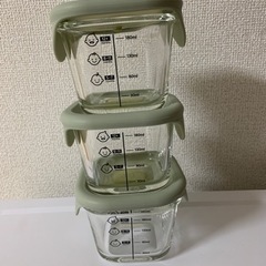 【海外取寄】Lock n Lock 離乳食　ガラス容器　ベビーフード　目盛りの画像