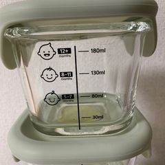 【海外取寄】Lock n Lock 離乳食　ガラス容器　ベビーフード　目盛りの画像