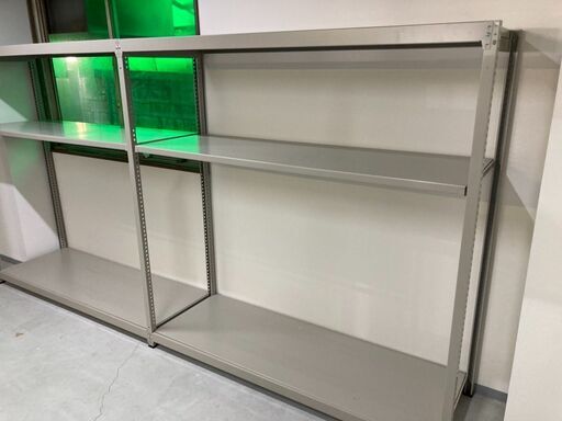 7/4まで記載　最終値下げ　スチールラック　耐荷重150kg　幅180×奥行60×高さ180cm×2台　単体+連結セット　