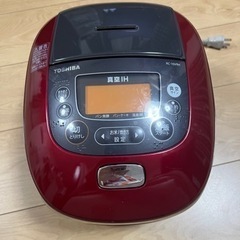 東芝真空IHジャー炊飯器（5.5合炊き）レッドTOSHIBA R...