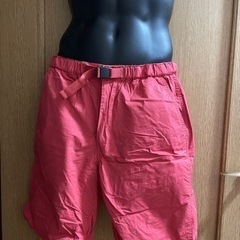 ★早い者勝ち★メンズ　短パン　ショートパンツ　サーフパンツ　ハーフパンツ　赤の画像