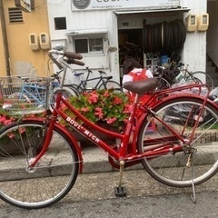 🎉🎉　ママチャリ　２６インチ　3変速　自動ライト　付き　カギ　付...