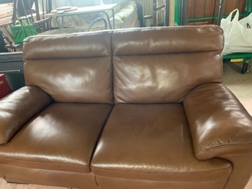 ソファ　2〜3人掛け　レザー