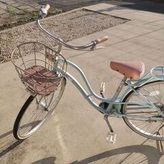 ポンポネット  自転車  ブルー  青色  フレンチ風   京都...