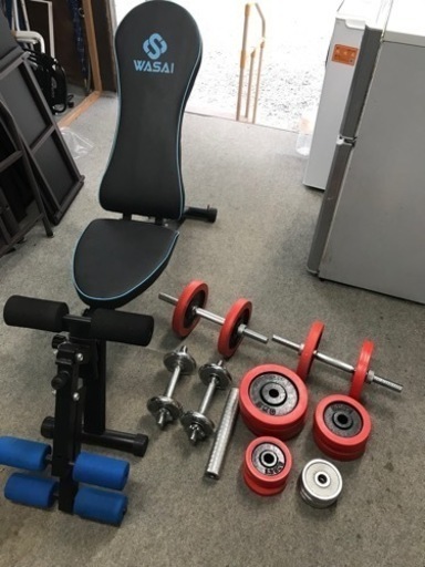 取引中　トレーニングセット　ダンベルセット　ベンチ
