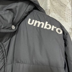 クリーニング済【防寒・運動性】アンブロ ダウンロング・ベンチコート M（170cm）の画像