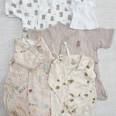 ベビーロンパース4点&帽子1点