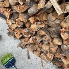中割り　乾燥薪10キロ800円　カシ　クヌギ　ナラ  キャンプ薪　焚火　　京都府綴喜郡から　の画像