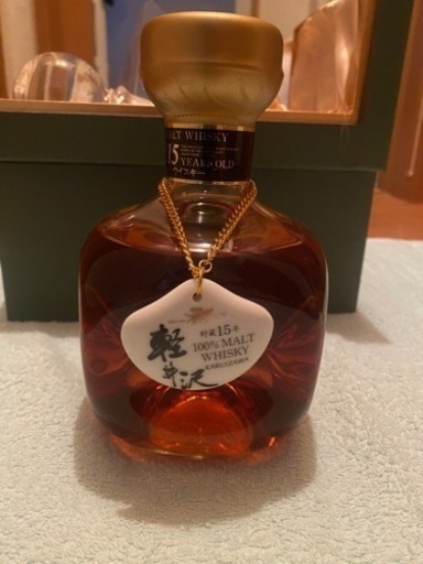 （ヤ）軽井沢貯蔵15年 未開栓古酒 100%モルトウイスキー720ml箱、替え栓 付き43%埼玉県