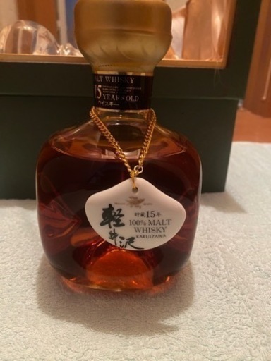 ヤ）軽井沢貯蔵15年 未開栓古酒 100%モルトウイスキー720ml箱、替え栓