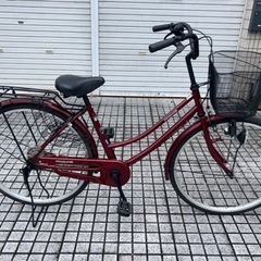 【26インチ自転車】美品❗️変速なし　鍵新品❗️スペアキーあり　...