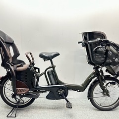 お買い得品　3人乗り電動自転車　ヤマハパスKISS 子供乗せシート付き　