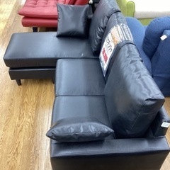 GF-2【新入荷 アウトレット】カウチソファ 黒