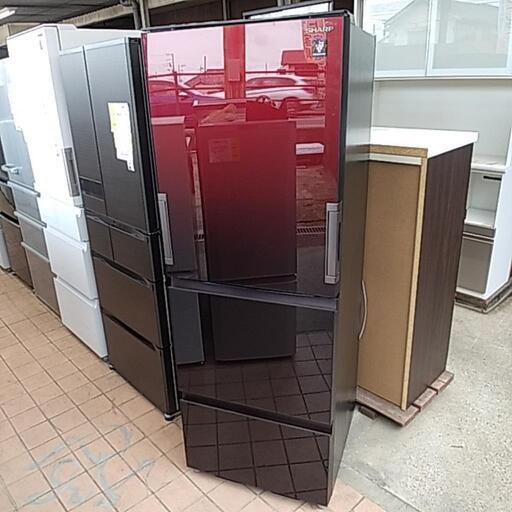 3ドア冷蔵庫　2021年製　350L シャープ レッド