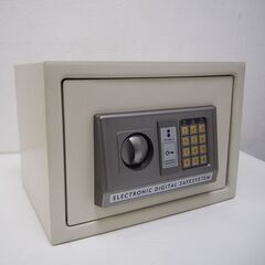 電子テンキー式 金庫 中型 家庭用18.5L 緊急キー付 (FA25)