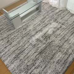 【LOWYA】200×200 正方形ラグウィルトン織 ベルギー産