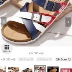 👟新品未使用　エドウィン　サンダル　28cm