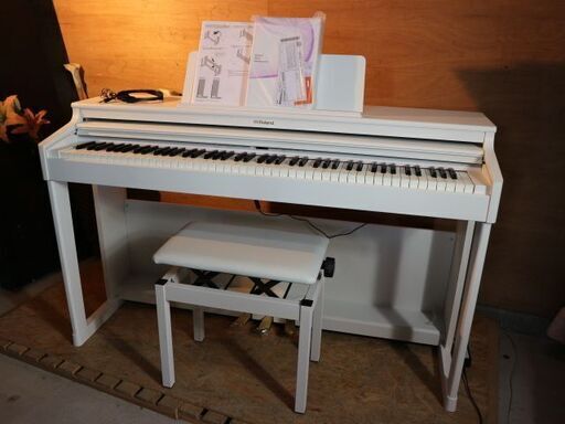 美品 Roland/ローランド 電子ピアノ RP701-WH 22年製 椅子付 88鍵盤 音出しOK 宮城県仙台市から