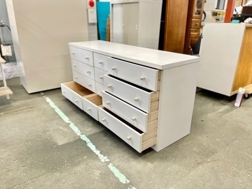 ?激安‼️ホワイトタンス衣類収納　4段チェスト　幅150cm?