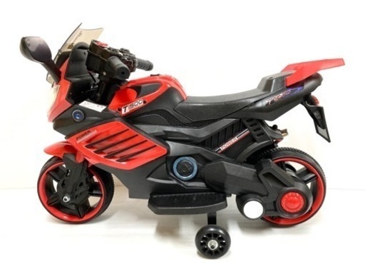 【当店限定販売】 SOLD LQ-158 補助輪付 乗用バイク◇乗用玩具 電動 OUT！◇子供用 カーオーディオ