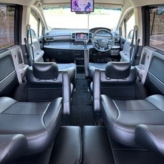 【㊗️ご成約🎊】《TEIN車高調・ローダウン・エアロ》☆安いけど装備充実でカッコいいプレミアムブラキッシュパールのフリード Gエアロ Lパッケージです！《車両交換/下取りOK》の画像