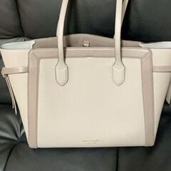 美品＠Kate Spade　ノットラージトート 　グレー系　（価...
