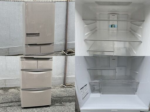 ★ 動作〇 ★ 冷蔵庫 日立 R-S42BM 415L 2012年製 600x669x1798mm 日立（HITACHI） 中古 415L 5ドア冷蔵庫 R-S42BM 2012年製 自動製氷