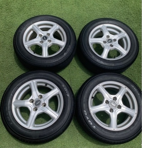 お取引終了　高年式　バリ溝　175 65 r14  タイヤ　付き　アルミホイール　４本セット