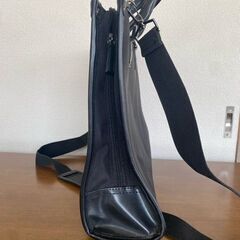 I.B.S アイビーエス 2WAY ビジネス バッグ ショルダー 黒 青 #37058-3-6 の画像