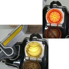 動作確認済 仮面ライダー 鎧武 変身ベルト DX戦極ドライバー 3つセット バロン ロックシード2つ/取説/箱有 ☆ PayPay(ペイペイ)決済可能 ☆ 札幌市 豊平区 平岸の画像