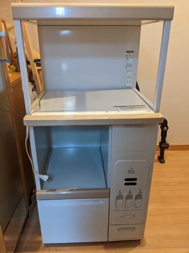 米びつ付電子レンジ台