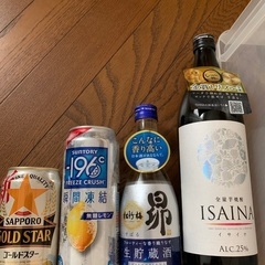 焼酎　日本酒　ビール　酎ハイ　7/5まで