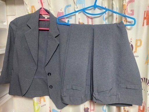 スーツ　グレー　上着1 パンツ2枚　9AR64 元値一万以上