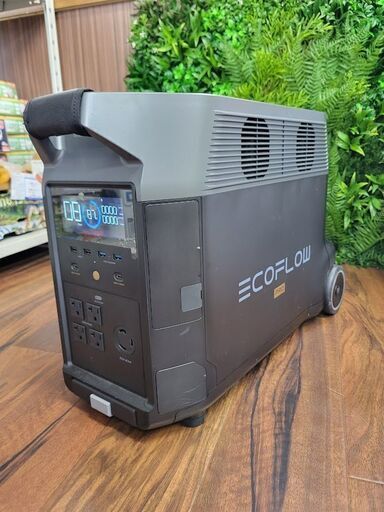 【店頭引き取り限定】ポータブル電源 3,600Wh AC出力コンセント5口 USB-C出力搭載EcoFlow　DELTA　Pro