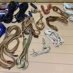【新品未使用品も有】ケーブル類一式　スピーカー オーディオ コア...
